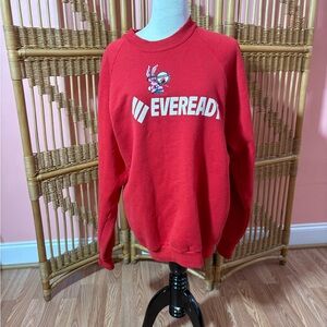 Eveready Red Crewneck Sweater